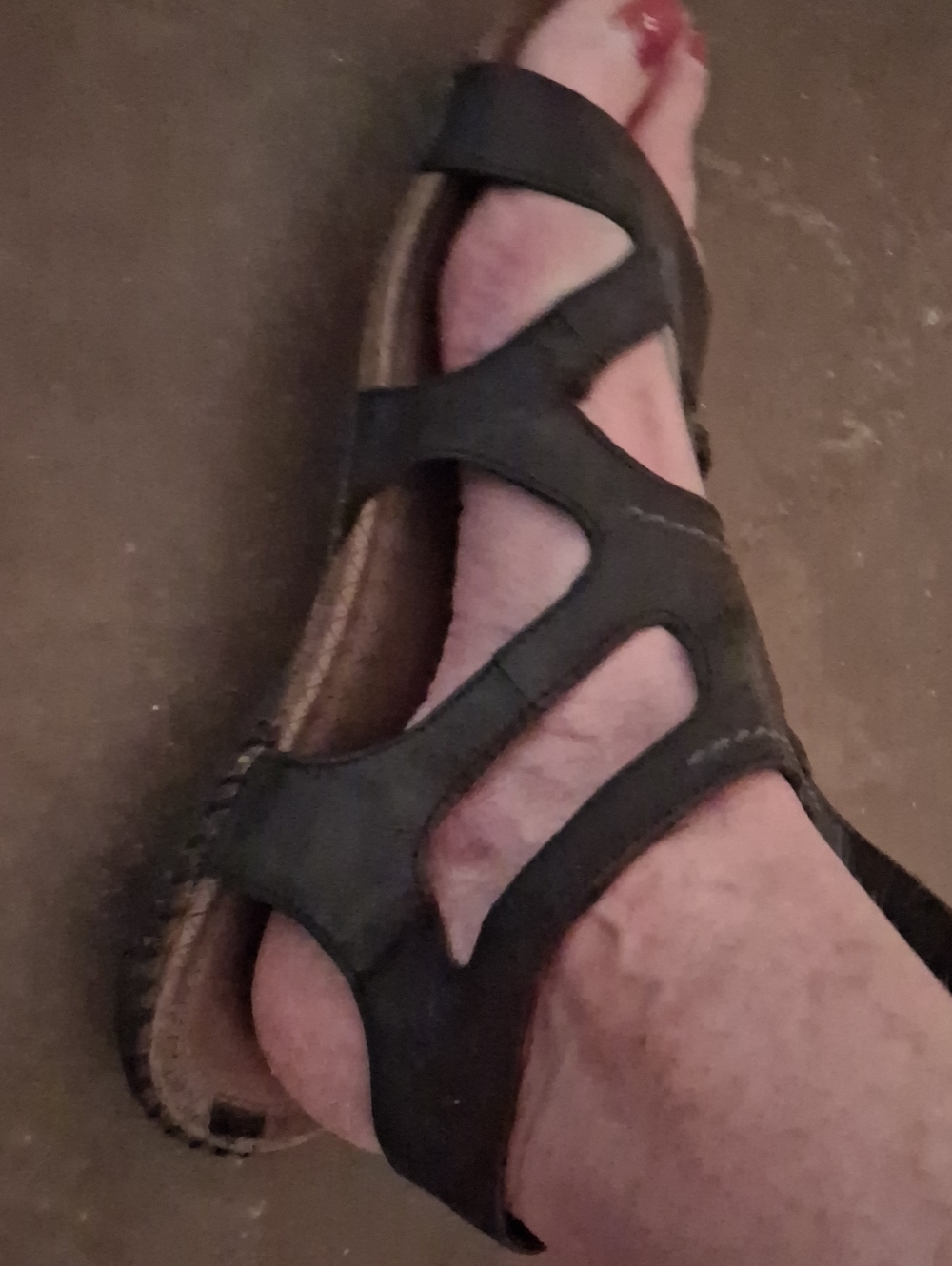 Merrell Black Strappy Comfort Sandals
